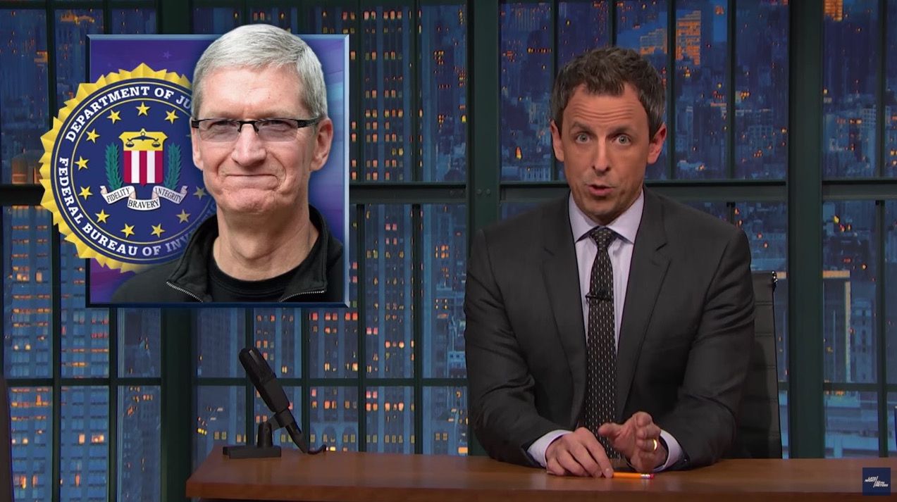 Seth Meyers looks at the FBI vs. Apple fight