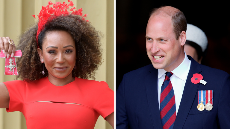 Prince William and Mel B's 'mutual fangirling' delights fans