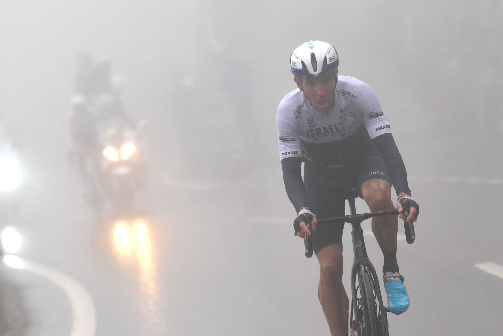 THYON 2000 LES COLLONS SWITZERLAND MAY 01 Michael Woods of Canada and Team Israel StartUp Nation attacks at Thyon 2076m during the 74th Tour De Romandie 2021 Stage 4 a 1613km stage from Sion to Thyon 2000 Les Collons 2076m TDR2021 TDRnonstop UCIworldtour on May 01 2021 in Thyon 2000 Les Collons Switzerland Photo by Luc ClaessenGetty Images