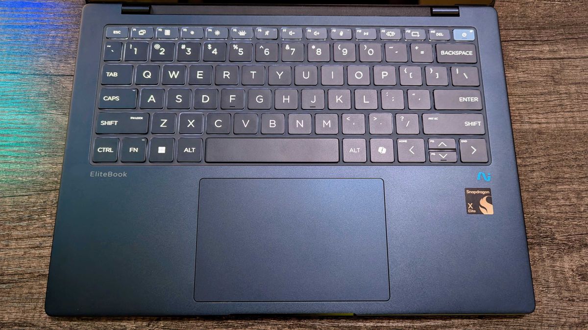 Image of the HP EliteBook Ultra G1q Windows laptop.