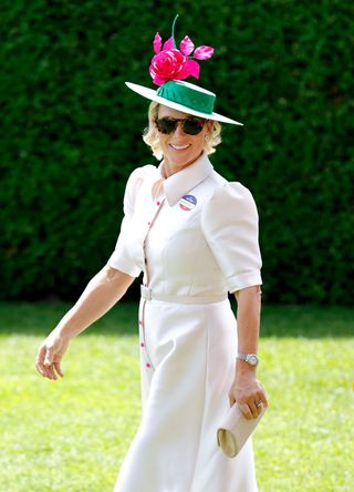 Zara Tindall attends day 3 'Ladies Day' of Royal Ascot at Ascot Racecourse on June 16, 2022