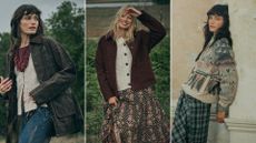 Three models wearing the Sinead McKeefry FatFace edit 