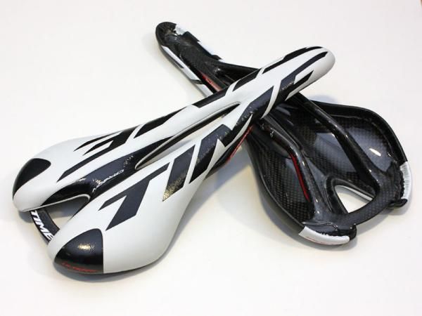 New saddles are also coming from Time with true carbon fiber shells and central cutouts to help relieve pressure on soft tissue.
