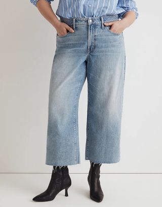 The Plus Perfect Vintage Wide-Leg Crop Jean