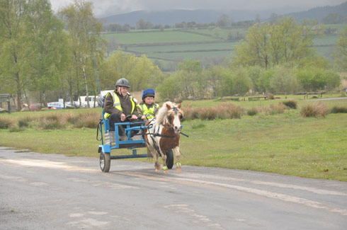 Fenton Kirkland and his grandad out driving on Llangorse Common