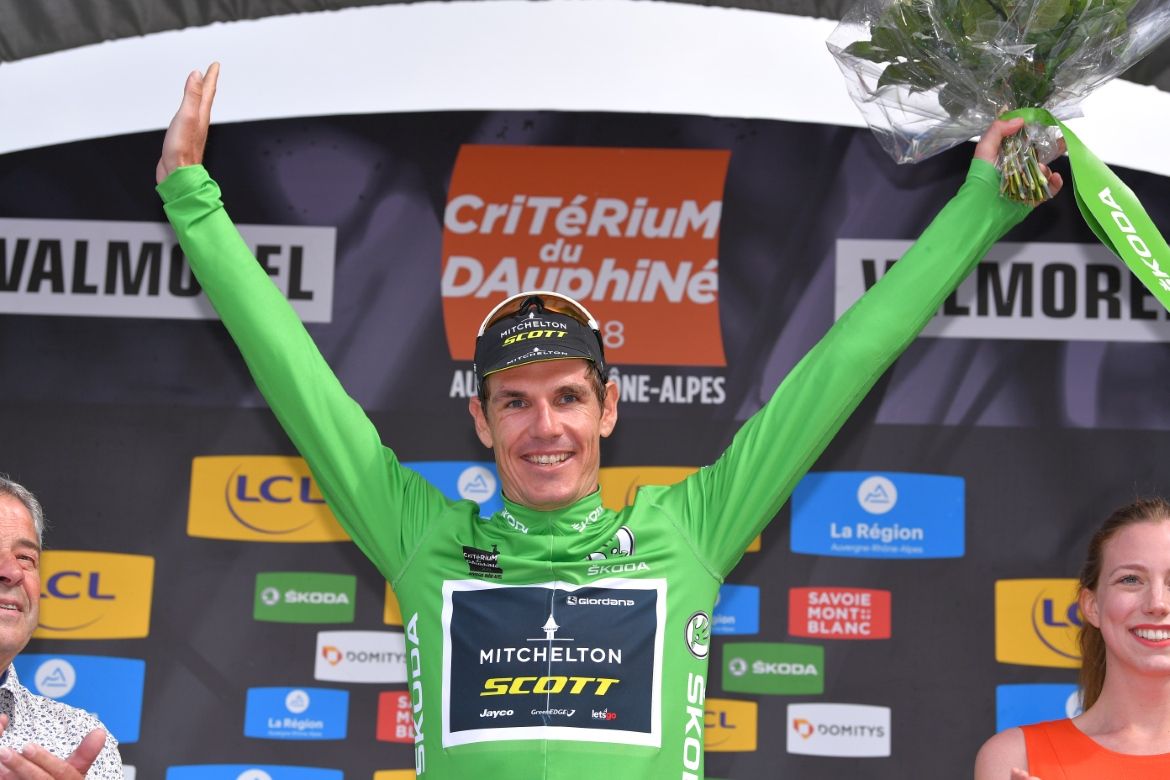 Daryl Impey (Mitchelton-Scott) in the points jersey