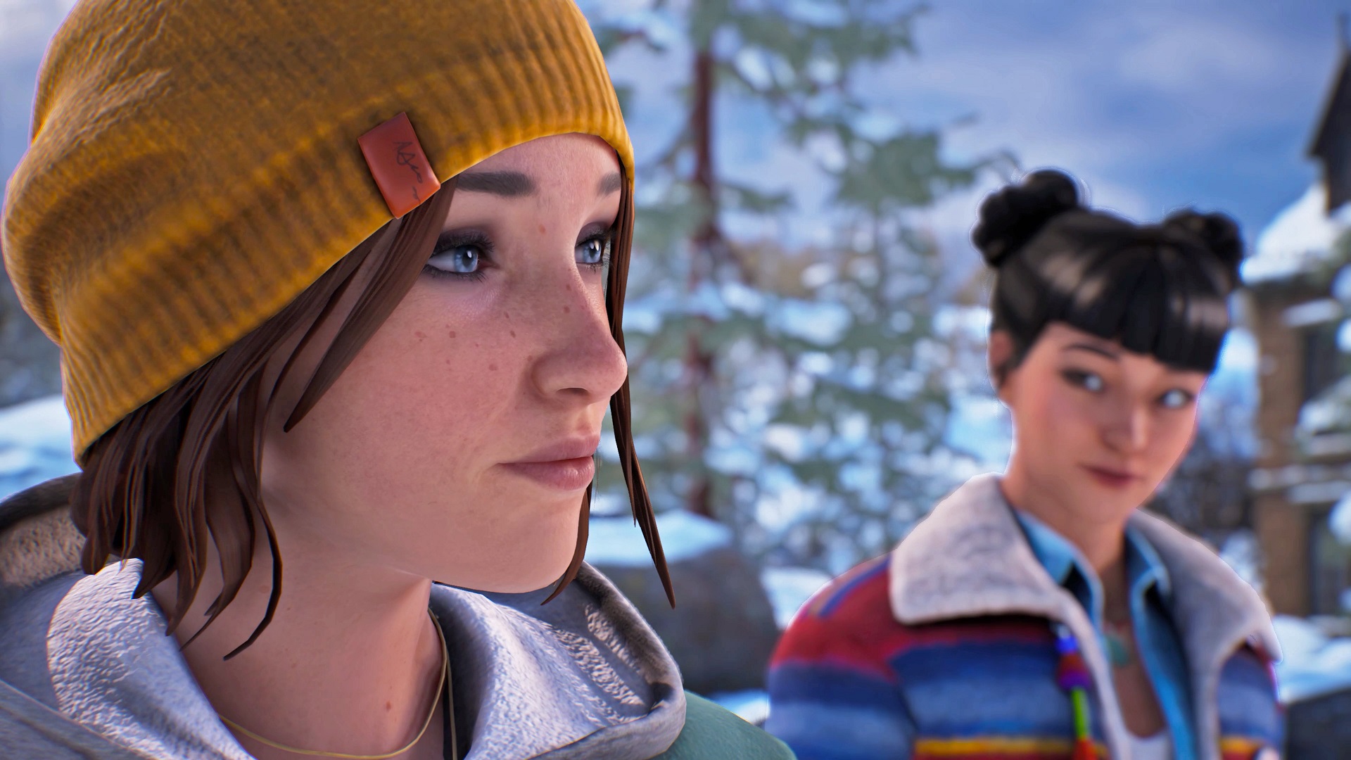 Tangkapan layar paparan ganda Life is Strange Max dan Amanda