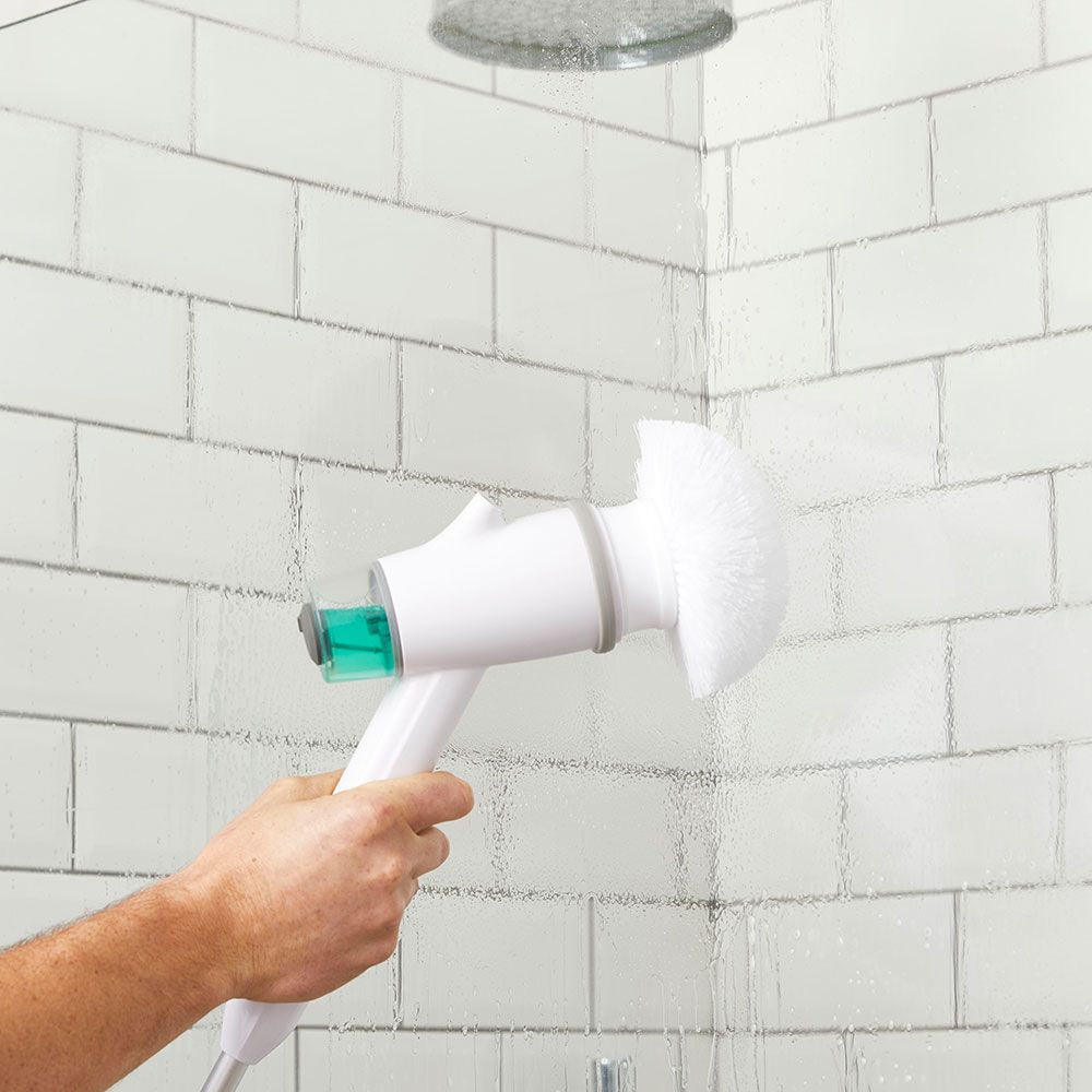 Sonic Scrubber Bathroom Power Cleaner Interchangeable Brushes