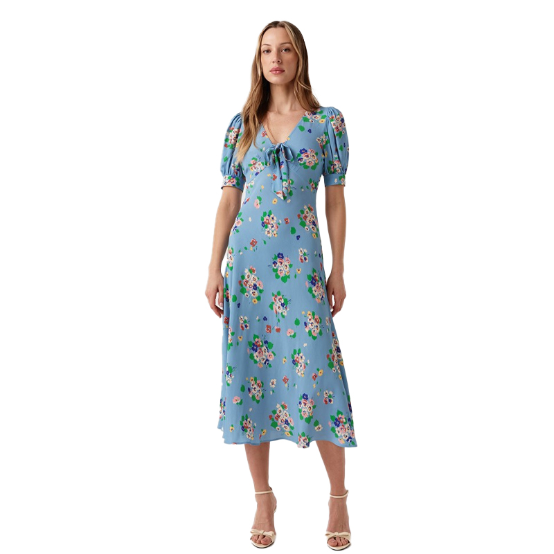 blue floral tea dress, ghost