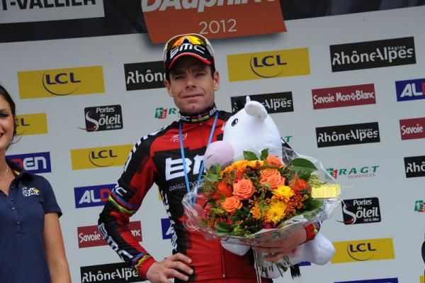 Cadel Evans: winner of stage 1 at the Dauphine