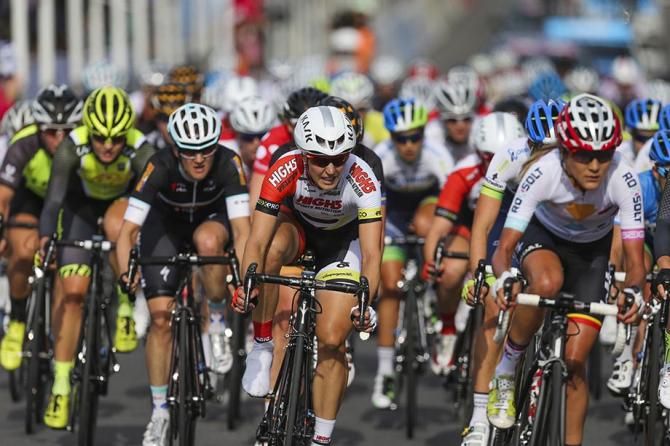 Rebecca Wiasak in the bunch