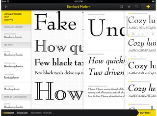 Fontbook is a great typography app for researching and comparing typefaces
