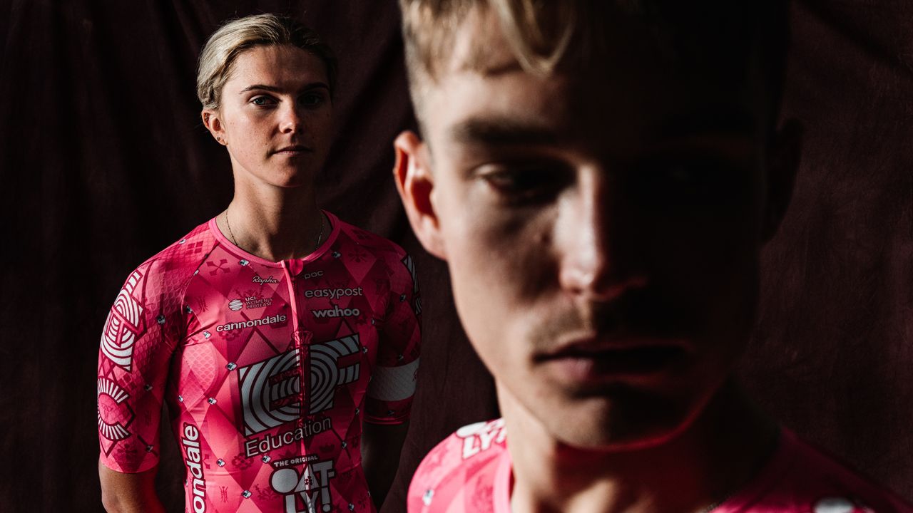 The new pink EF Pro Cycling kit