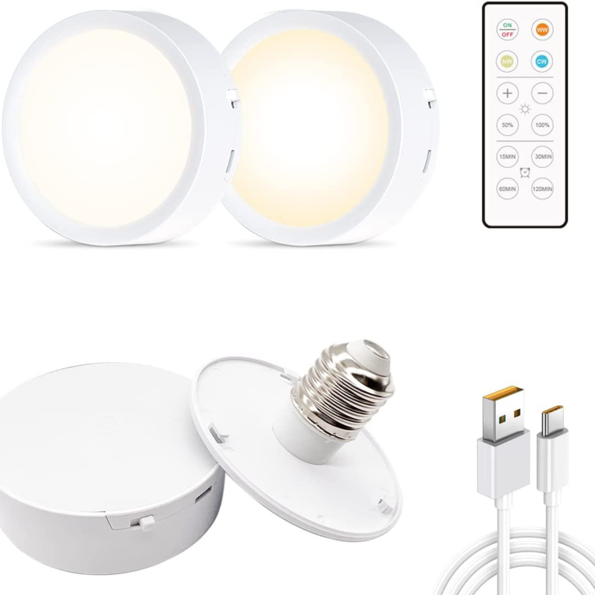 Lampu keping yang dikendalikan dari jarak jauh.