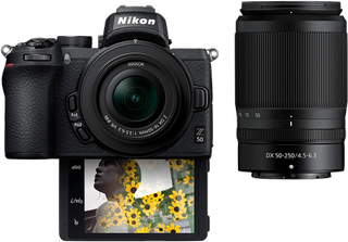 Nikon Z50 Mirrorless Digital Camera w/ 2 Zoom Lens