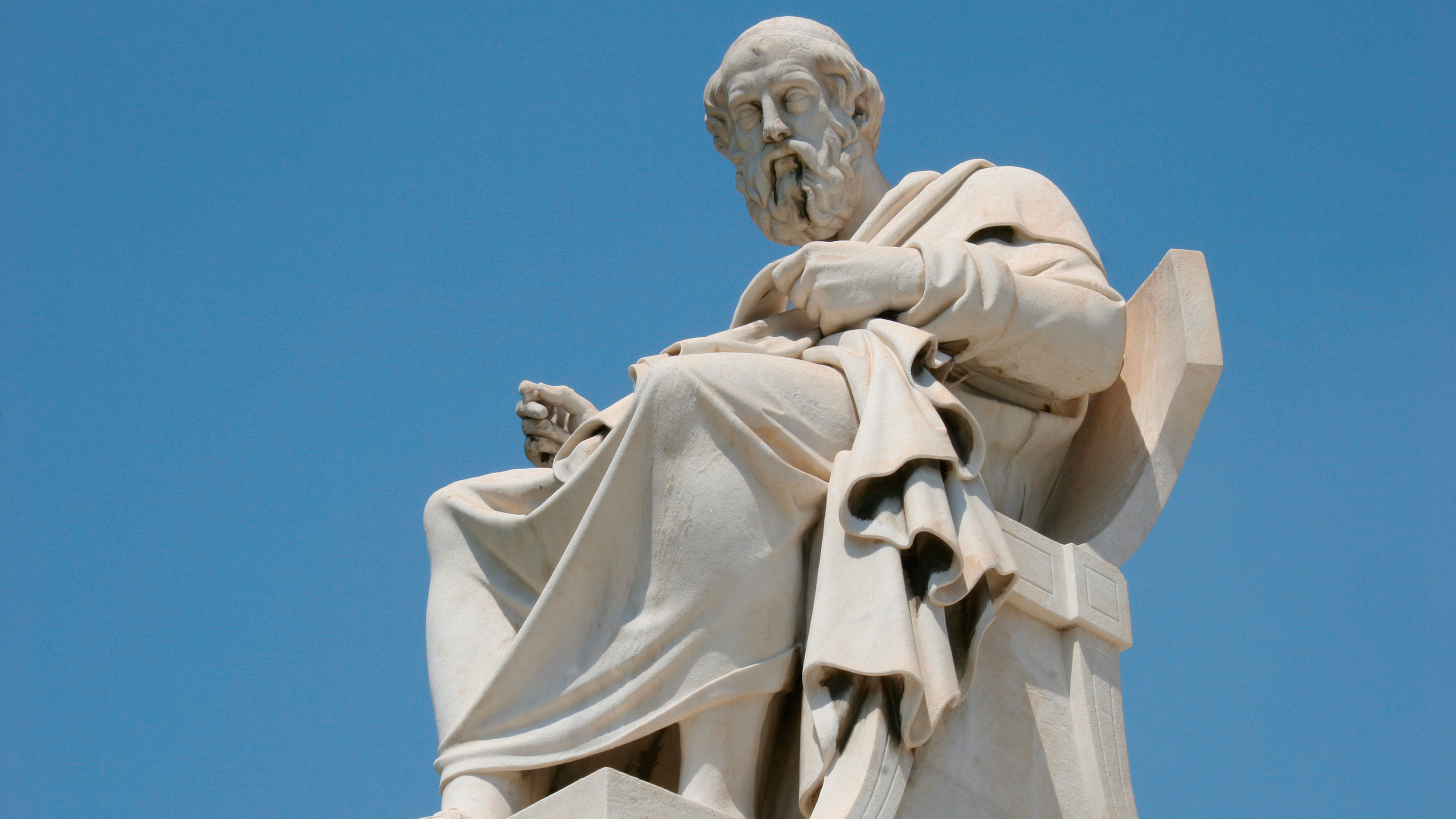 Aristotle (384-322 BC), Classical Greek Philosopher, A student of Plato and teacher of Alexander the Great, Statue of Aristotle at the Athens Academy, Athens, Central Greece, Attica, Europe.