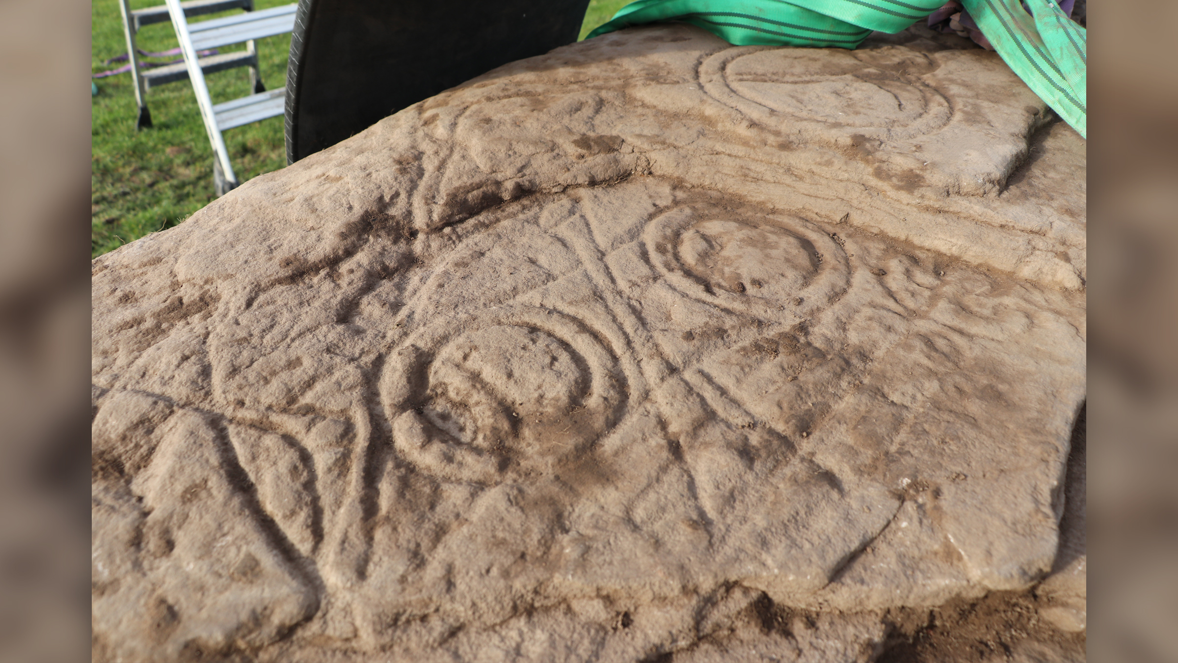 The Pictish symbols included triple ovals, a comb and mirror, a crescent and V rod and double discs.