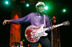 Chuck Berry performs at the Zenith on Nov. 14, 2008 in Paris, France.