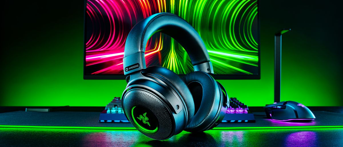 Razer Kraken V3 Pro on desk