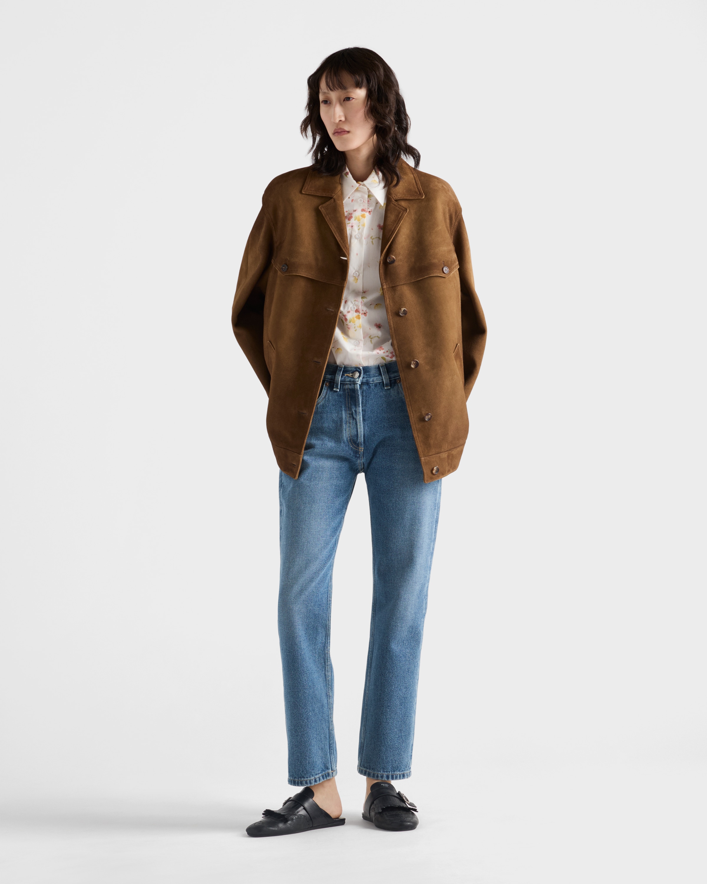 Straight-Leg Denim Jeans