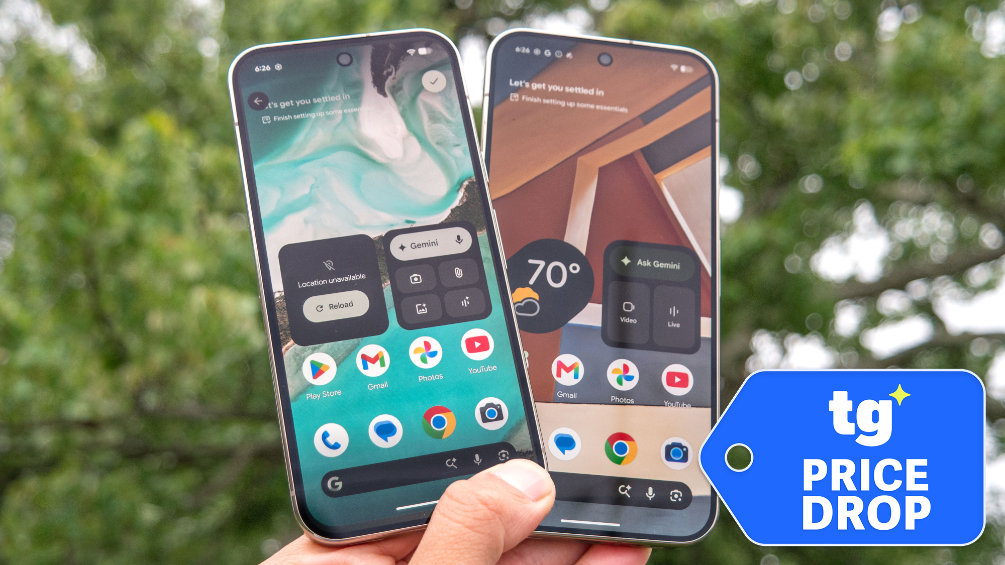 Pixel 11 Pro and Pixel 11 Pro XL held in hand