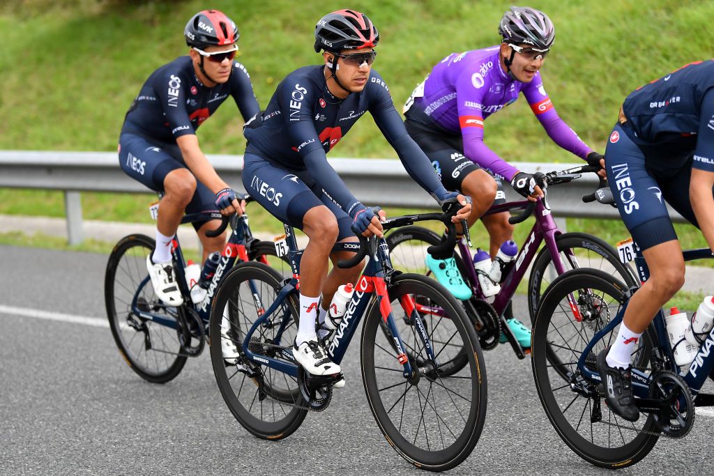 Chris Froome during stage 1 at the Vuelta a Espana