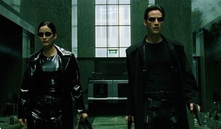 The Matrix Neo and Trinity Lobby