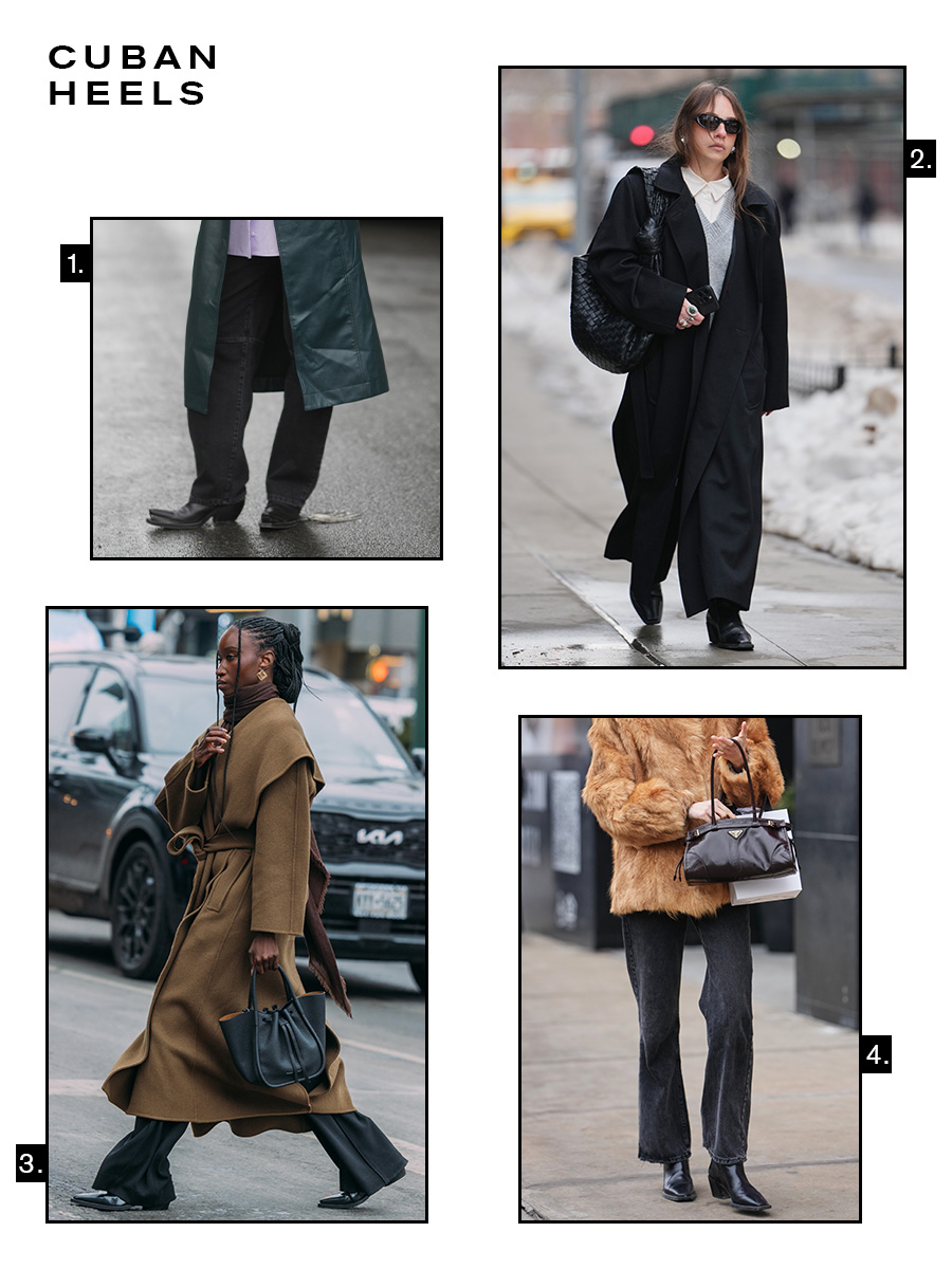 NYFW Street Style 2026 Shoe Trends: Cuban Heels