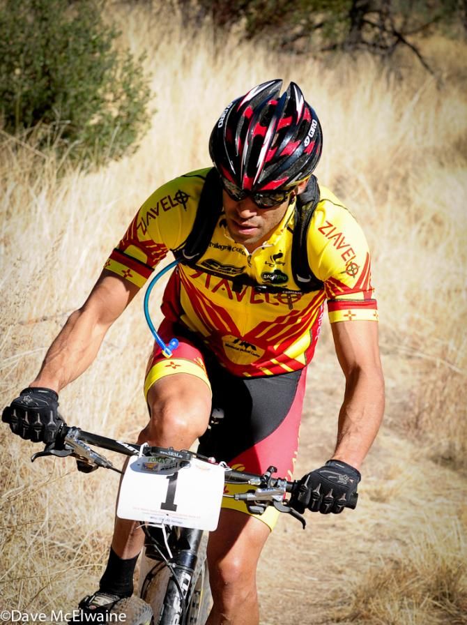 Santiago Chavez (Zia Velo) racing in sixth place