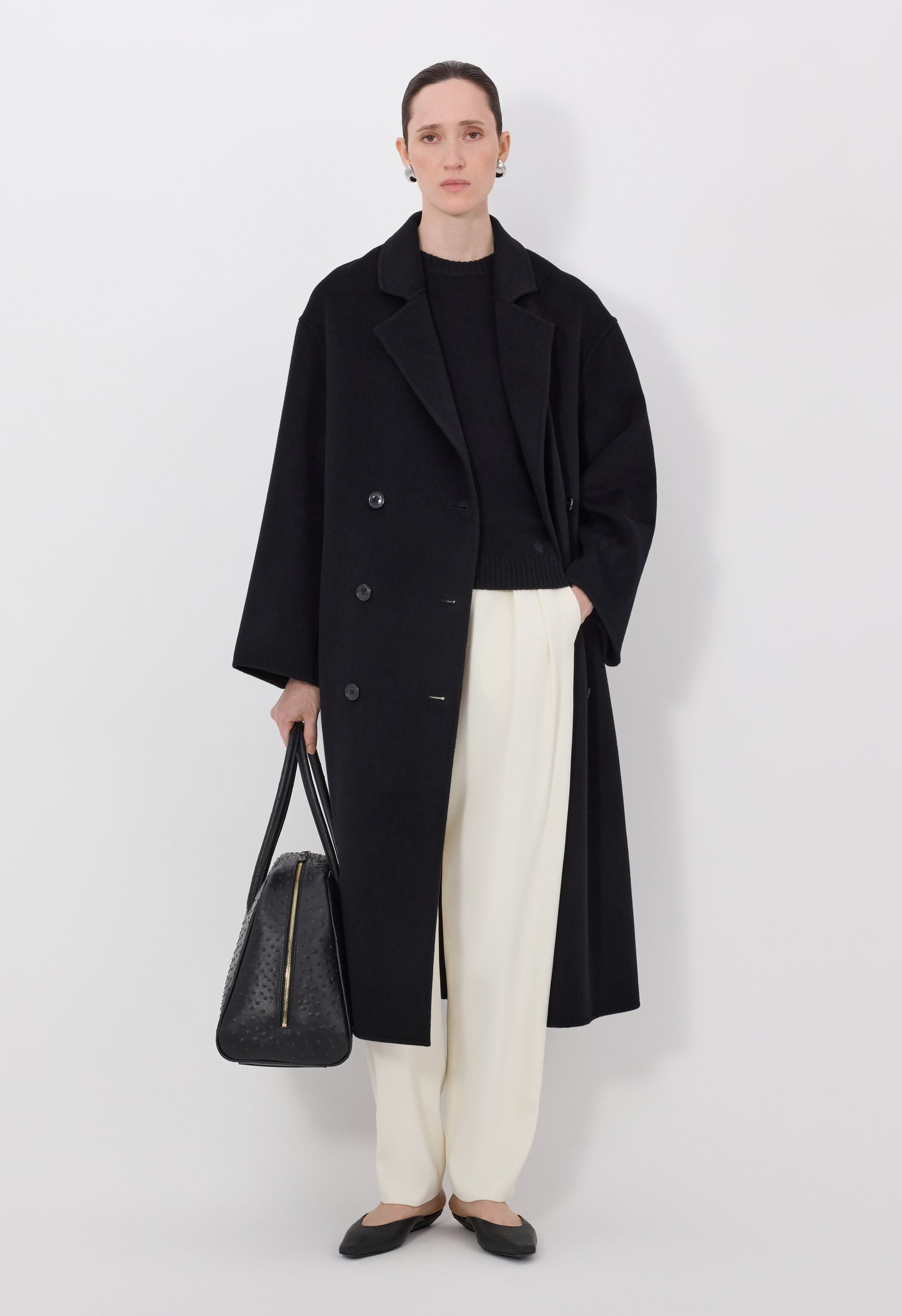 Borneo Lds Wool Drap Coat - 34