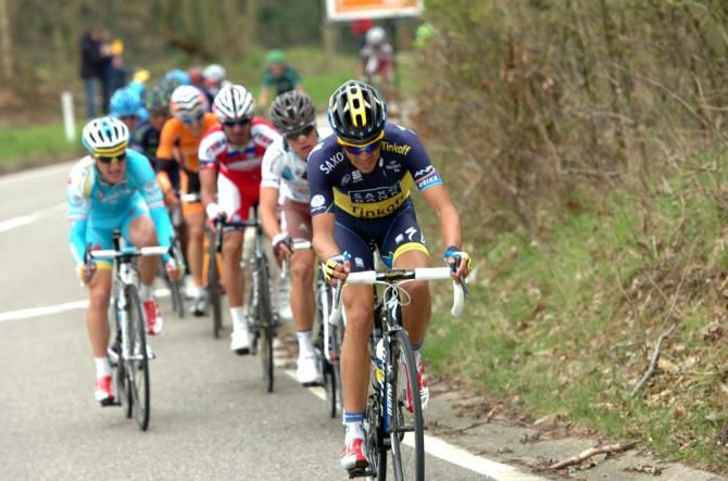 Alberto Contador goes on the attack