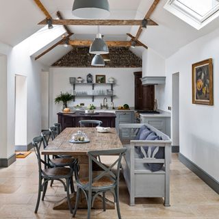 kitchen with dining table