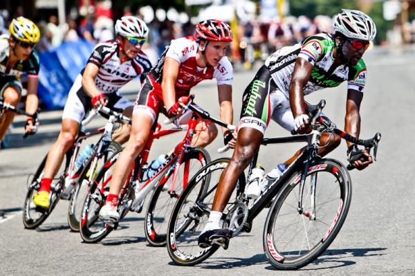 Rhassan Bahati (Bahati Foundation) missed the break but hung in there for a third in the field sprint.