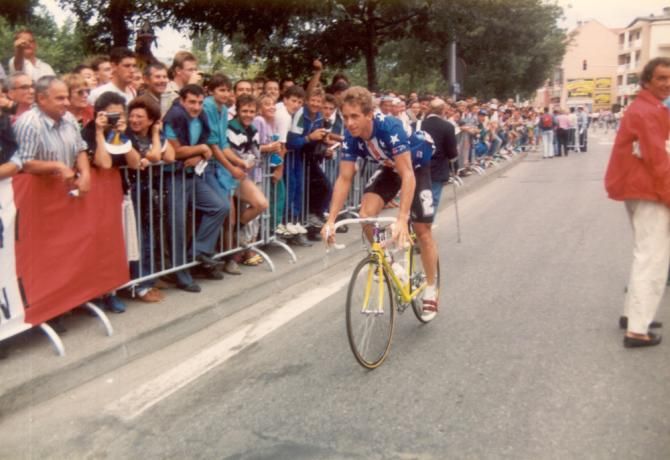 1989 Worlds: 1983 world champion Greg LeMond would add a second pro rainbow jersey to his collection later in the day in Chamb&eacute;ry, France to go along with his stunning Tour de France victory earlier that summer