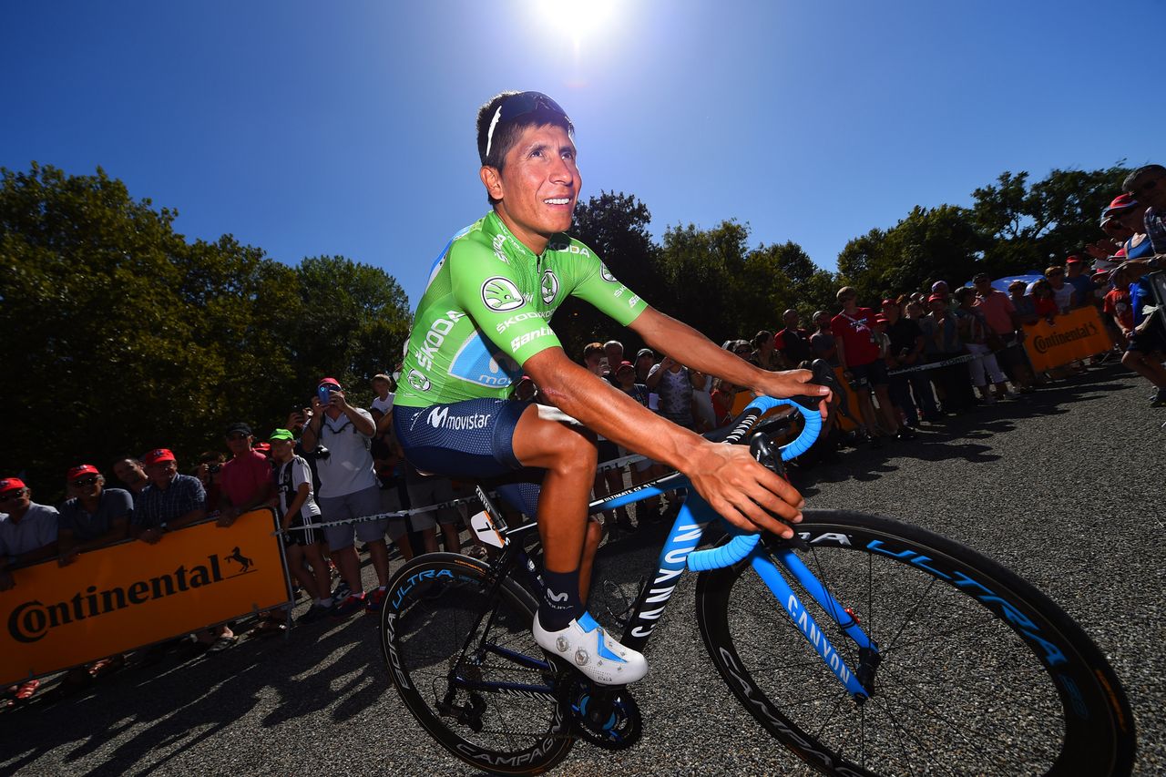 Nairo Quintana before stage 11 of the Vuelta a Espa&ntilde;a