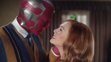 Paul Bettany and Elizabeth Olsen in WandaVision