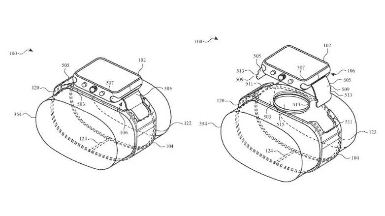 Images from an Apple Watch patent