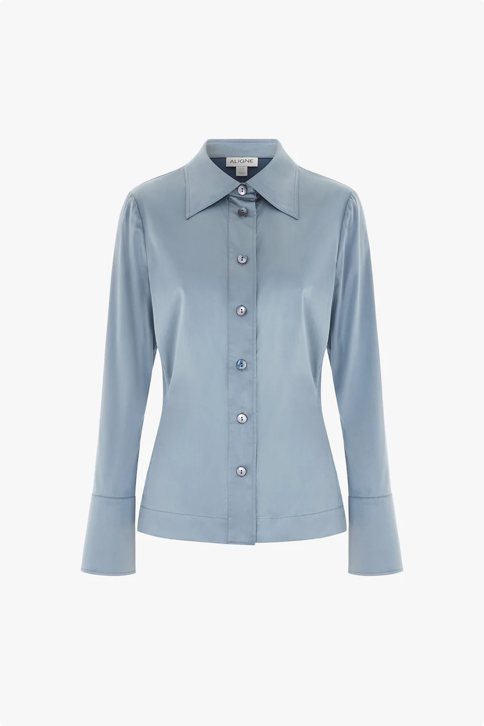 An image of an Aligne satin shirt.