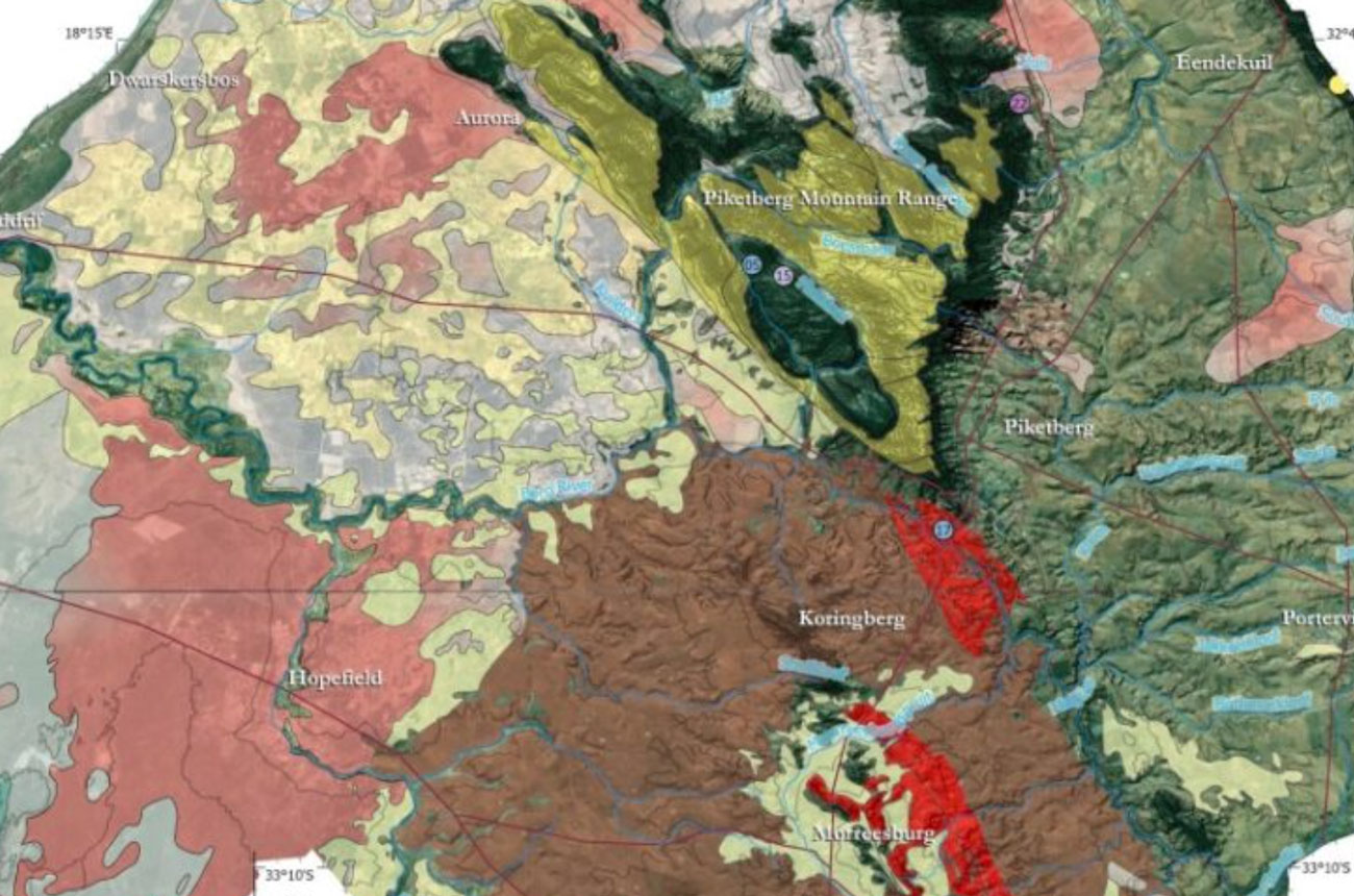 Section of the Swartland Geological Map