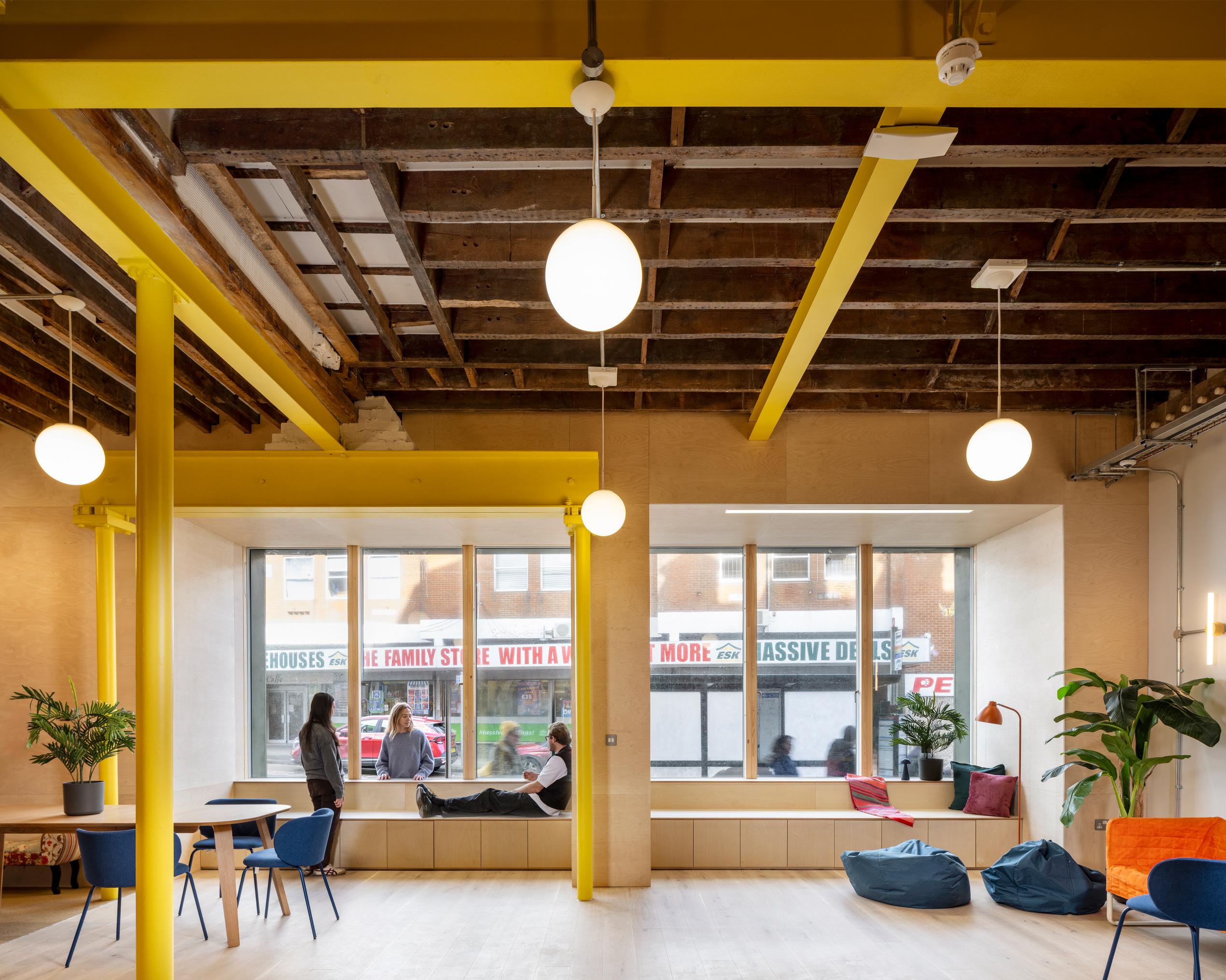 colourful youth club interior