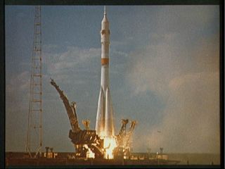 Soyuz Vehicle Launched to Begin U.S.-USSR ASTP Mission
