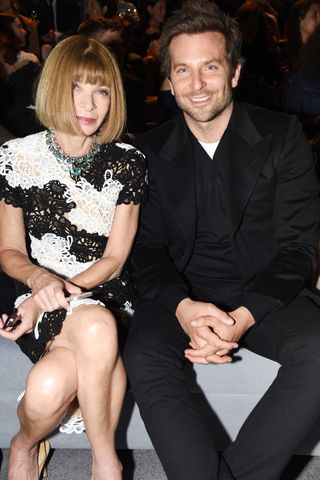 Anna Wintour And Bradley Cooper At Tom Ford SS15