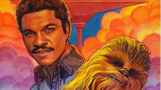illustrations of lando calrissian and chewbacca from Star Wars