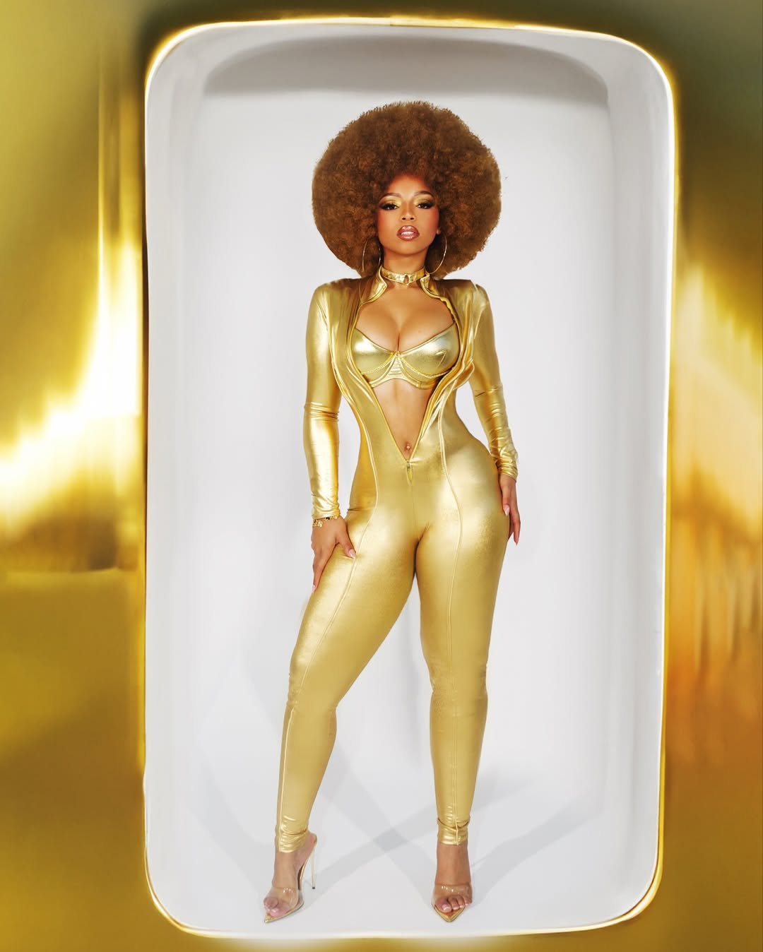 Chloe Bailey dressed as Beyonce in Austin Powers for her halloween 2025 costume