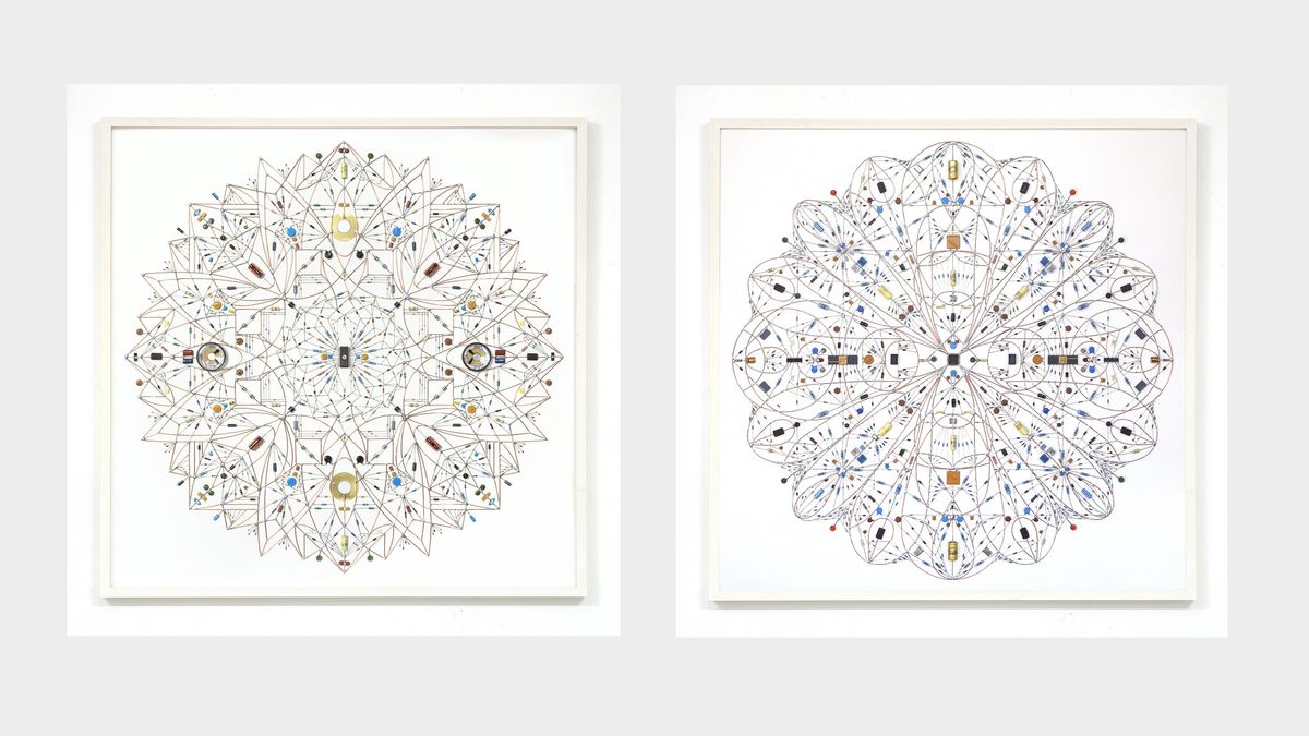Leonardo Ulian's technological mandalas side by side.