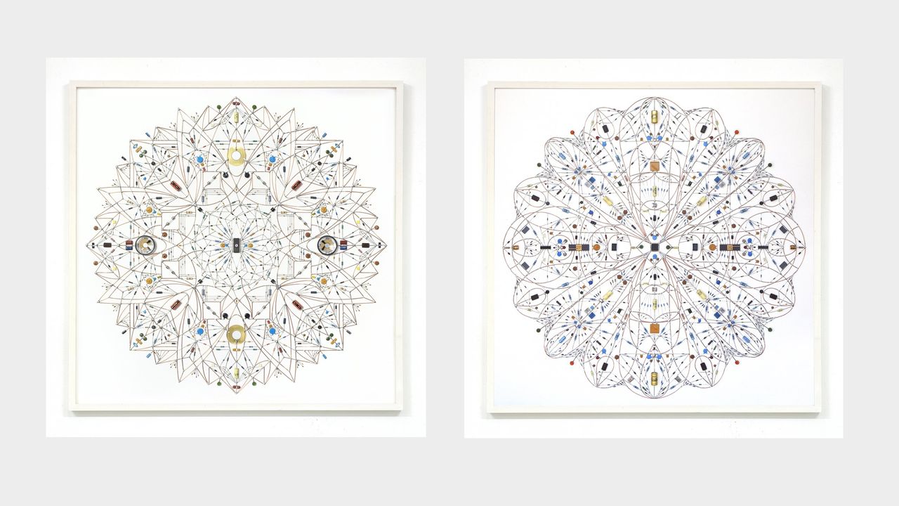 Leonardo Ulian's technological mandalas side by side.