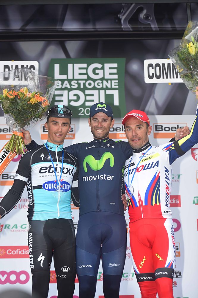 Liege-Bastogne-Liege podium