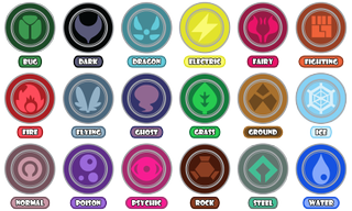 Pokemon Type Badges