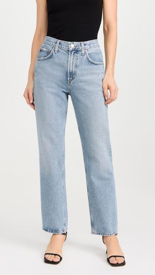 Luna High Rise Curved Taper Jeans