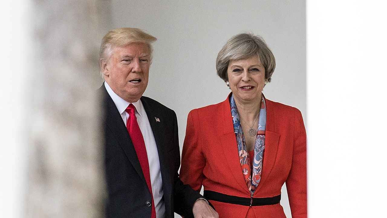 Theresa May, Donald Trump